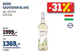 Metro BODRI SAUVIGNON BLANC ajánlat
