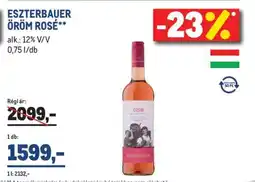 Metro Eszterbauer Öröm Rosé ajánlat