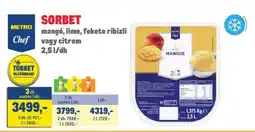 Metro Sorbet ajánlat