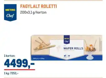 METRO Chef FAGYLALT ROLETTI