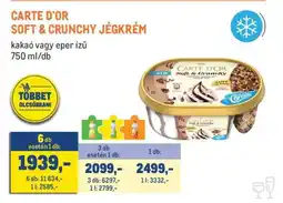 Metro Carte d'Or Soft & Crunchy jégkrém ajánlat