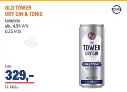 Metro OLD TOWER DRY GIN & TONIC ajánlat