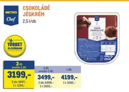 Metro METRO Chef CSOKOLÁDÉ JÉGKRÉM ajánlat
