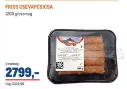 Metro Friss csevapcsicsa ajánlat