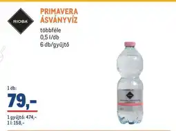 Metro RIOBA PRIMAVERA ÁSVÁNYVÍZ ajánlat