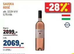 Metro Sauska Rosé ajánlat