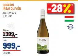 Metro GEDEON IRSAI OLIVÉR ajánlat