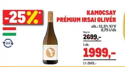 Metro Kamocsay Prémium Irsai Olivér ajánlat