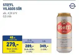 Metro Steffl Világos sör ajánlat
