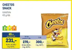 Metro Cheetos snack ajánlat