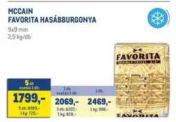 Metro MCCAIN FAVORITA HASÁBBURGONYA ajánlat