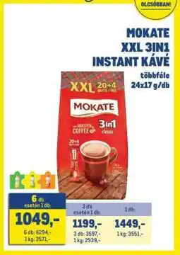 Metro MOKATE XXL 3IN1 INSTANT KÁVÉ ajánlat