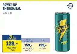 Metro POWER UP ENERGIAITAL ajánlat