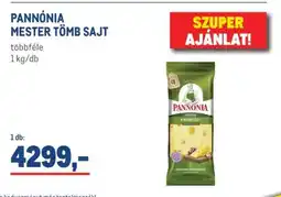 Metro Pannónia mester tömb sajt ajánlat