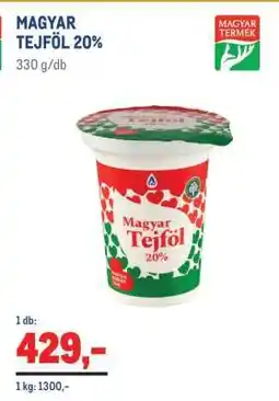Metro Magyar tejföl 20% ajánlat