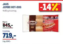 Metro JAUS JUMBO HOT-DOG ajánlat