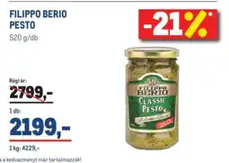 Metro Filippo Berio Pesto ajánlat