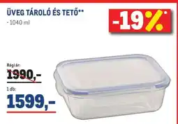 Metro Üveg tároló és tető ajánlat