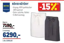 Metro RÖVID KÖTÉNY ajánlat