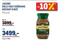 Metro JACOBS GOLD VAGY KRÖNUNG INSTANT KÁVÉ ajánlat