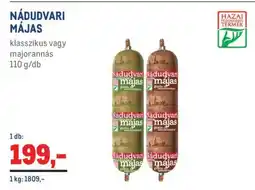 Metro Nádudvari májas ajánlat