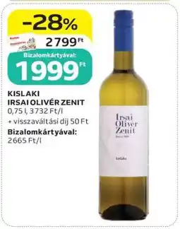 Auchan KISLAKI IRSAI OLIVÉR ZENIT ajánlat