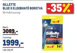 Metro Gillette Blue II eldobható borotva ajánlat