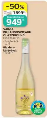 Auchan VARGA PILLANGÓSVIRÁGÚ OLASZRIZLING ajánlat