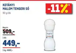 Metro KOTÁNYI MALOM TENGERI SÓ ajánlat