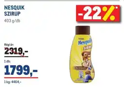 Metro NESQUIK Szirup ajánlat