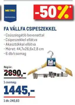 Metro METRO PROFESSIONAL FA VÁLLFA CSIPESZEKKEL ajánlat