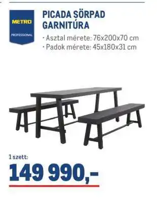 METRO PROFESSIONAL PICADA SÖRPAD GARNITÚRA