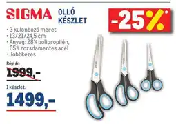 Metro SIGMA OLLÓ KÉSZLET ajánlat