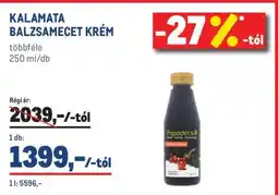 Metro KALAMATA BALZSAMECET KRÉM ajánlat