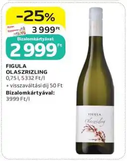 Auchan FIGULA OLASZRIZLING ajánlat
