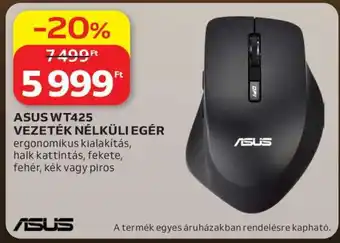 ASUS WT425 VEZETÉK NÉLKÜLI EGÉR