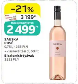 Auchan Sauska Rosé ajánlat