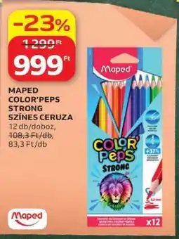 Auchan MAPED COLOR' PEPS STRONG SZÍNES CERUZA ajánlat