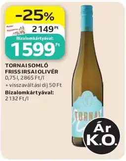 Auchan TORNAI SOMLÓ FRISS IRSAI OLIVÉR ajánlat