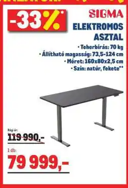Metro SIGMA ELEKTROMOS ASZTAL ajánlat