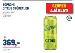 Metro SOPRONI CITRUS SZŰRETLEN ajánlat