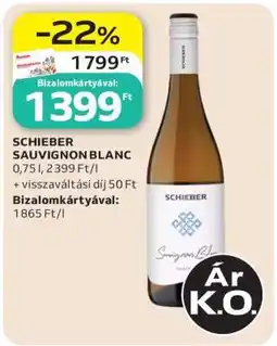Auchan Schieber Sauvignon Blanc ajánlat