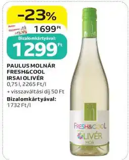 Auchan PAULUS MOLNÁR FRESH&COOL IRSAI OLIVÉR ajánlat