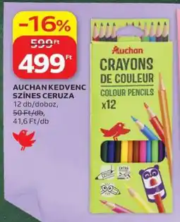 Auchan AUCHAN KEDVENC SZÍNES CERUZA ajánlat