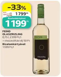 Auchan Feind Olaszrizling ajánlat