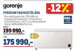 Metro Gorenje FH50EAW Fagyasztóláda ajánlat