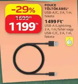Auchan POUCE TÖLTŐKÁBEL ajánlat