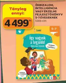 Auchan Önbizalom, intelligencia vagy érzelmi fejlesztő könyv 5-7 éveseknek ajánlat