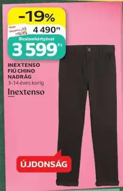 Auchan INEXTENSO FIÚ CHINO NADRÁG ajánlat