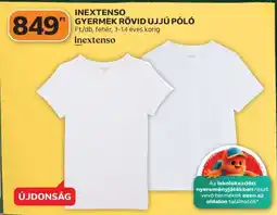 Auchan INEXTENSO GYERMEK RÖVID UJJÚ PÓLÓ ajánlat